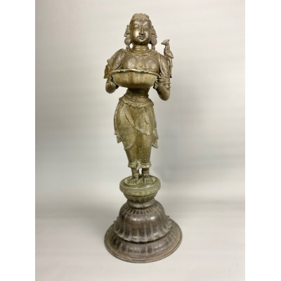 Bronze Dipa Lakshmi Temple Lamp